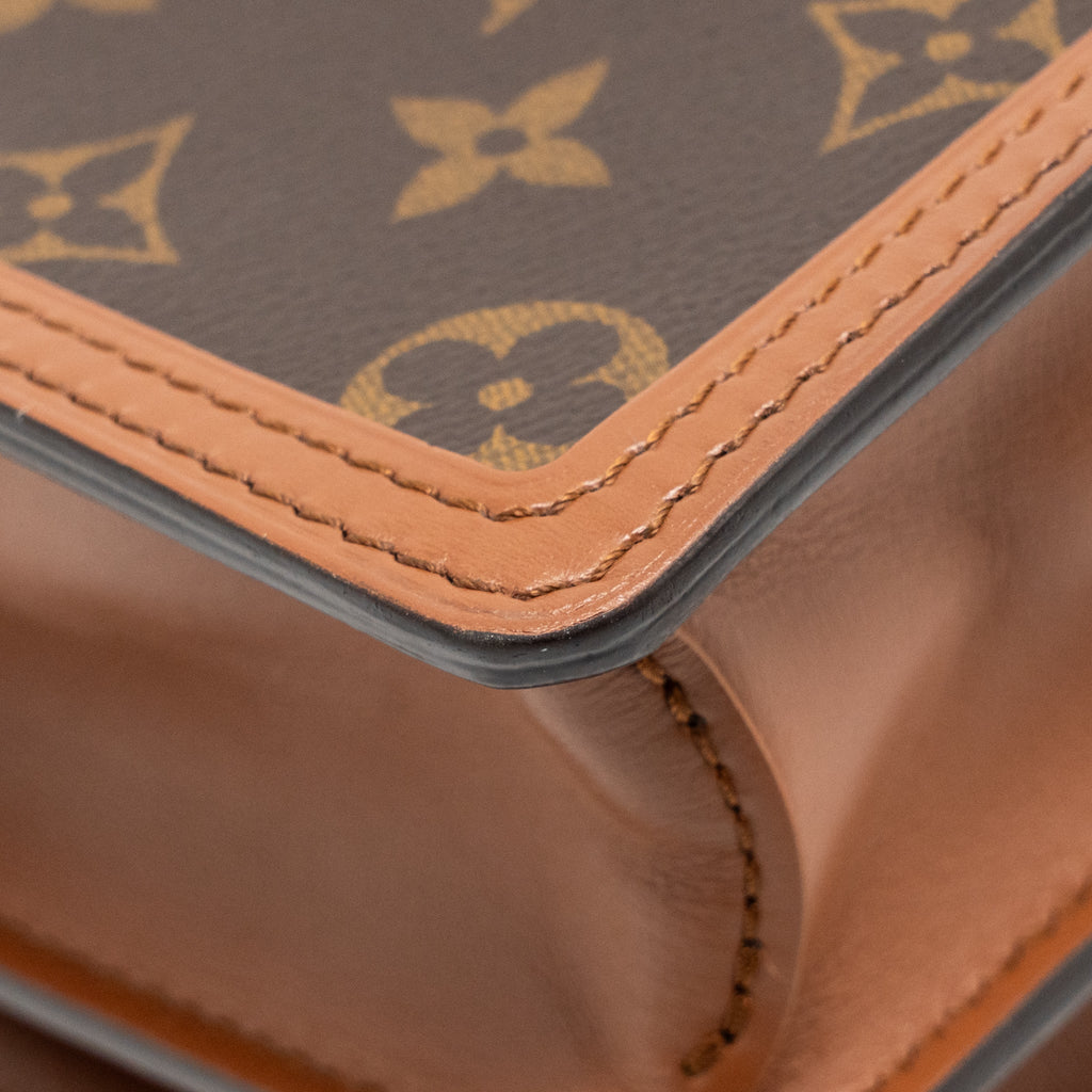 LOUIS VUITTON MINI DAUPHINE MONOGRAM REVERSE CANVAS GHW
