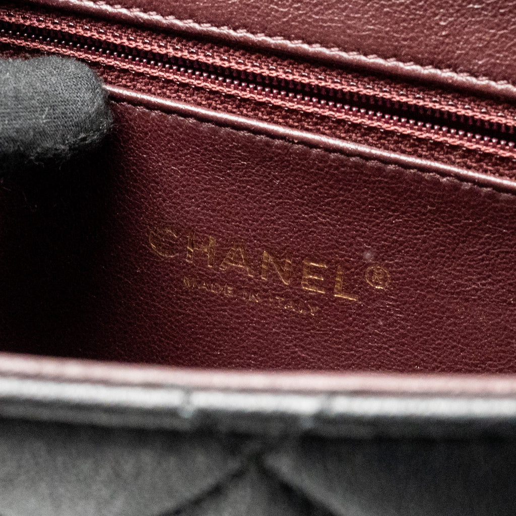 CHANEL BEAUTY LOCK FLAP BAG SHEEPSKIN BLACK GHW