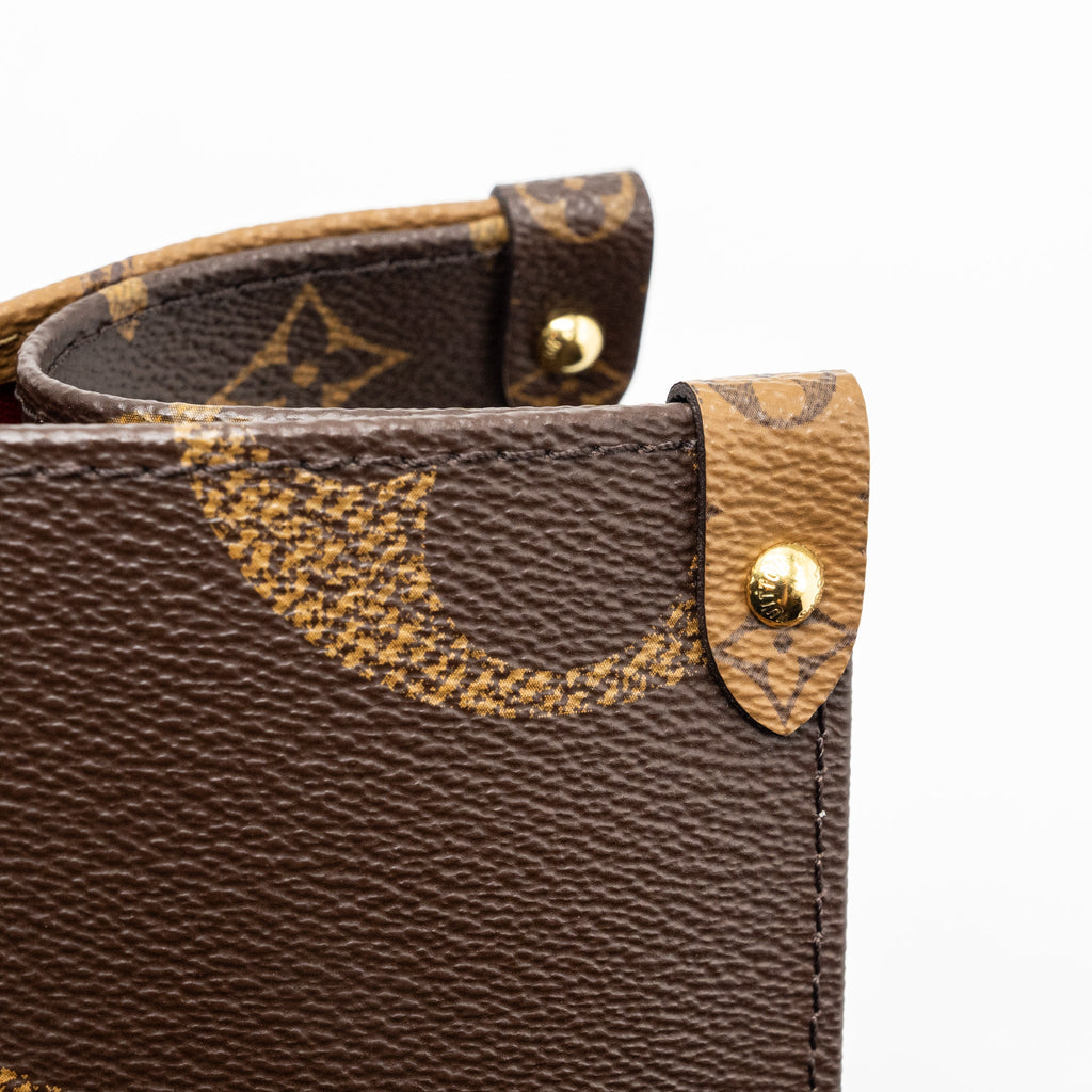 LOUIS VUITTON ONTHEGO MM MONOGRAM REVERSE CANVAS GHW (NEW VERSION)
