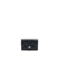 CHANEL CLASSIC FLAP CARD HOLDER CAVIAR BLACK SHW