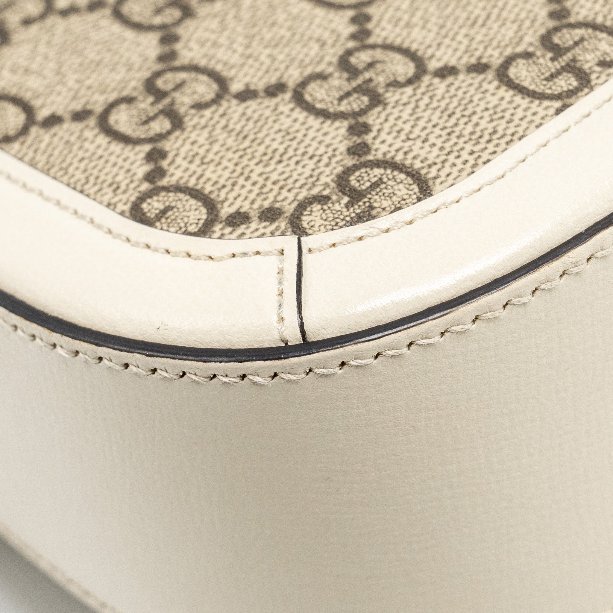 GUCCI MINI HOURSEBIT 1955 BAG GG SUPREME CANVAS/LEATHER GHW
