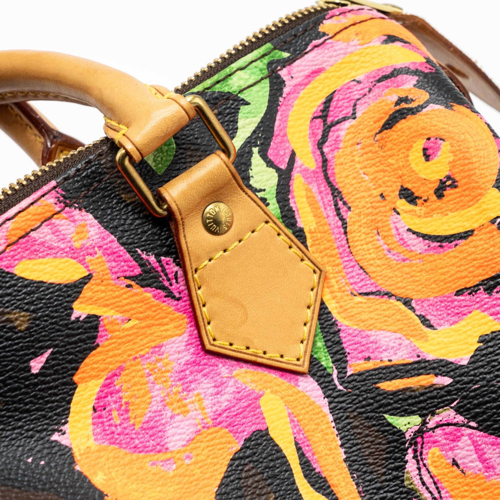 LOUIS VUITTON SPEEDY 30 LIMITED FLOWER PRINT MONOGRAM CANVAS GHW