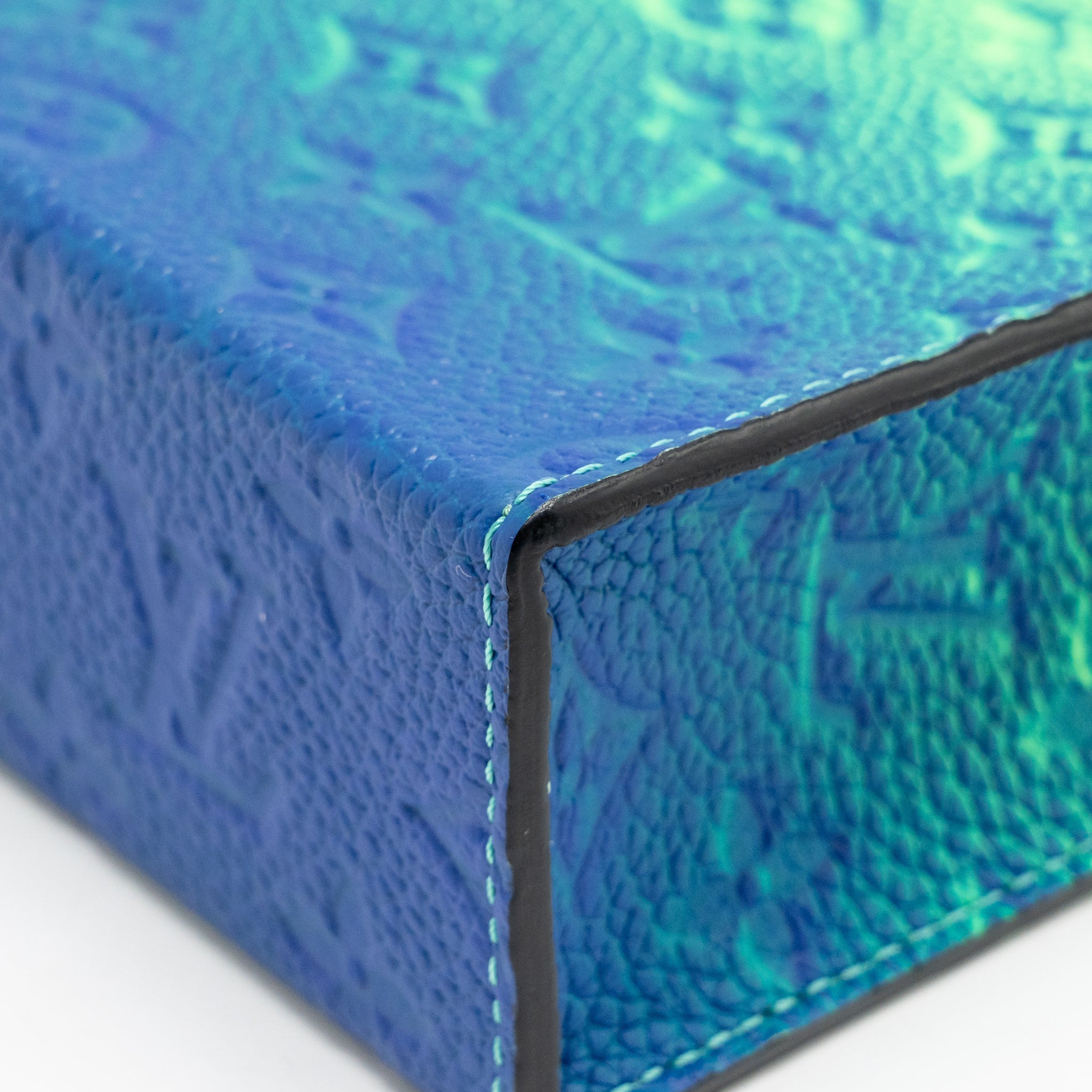 LOUIS VUITTON PETIT SAC PLAT XS VIRGIL ABLOH TAURILLON ILLUSION BLUE/GREEN SHW