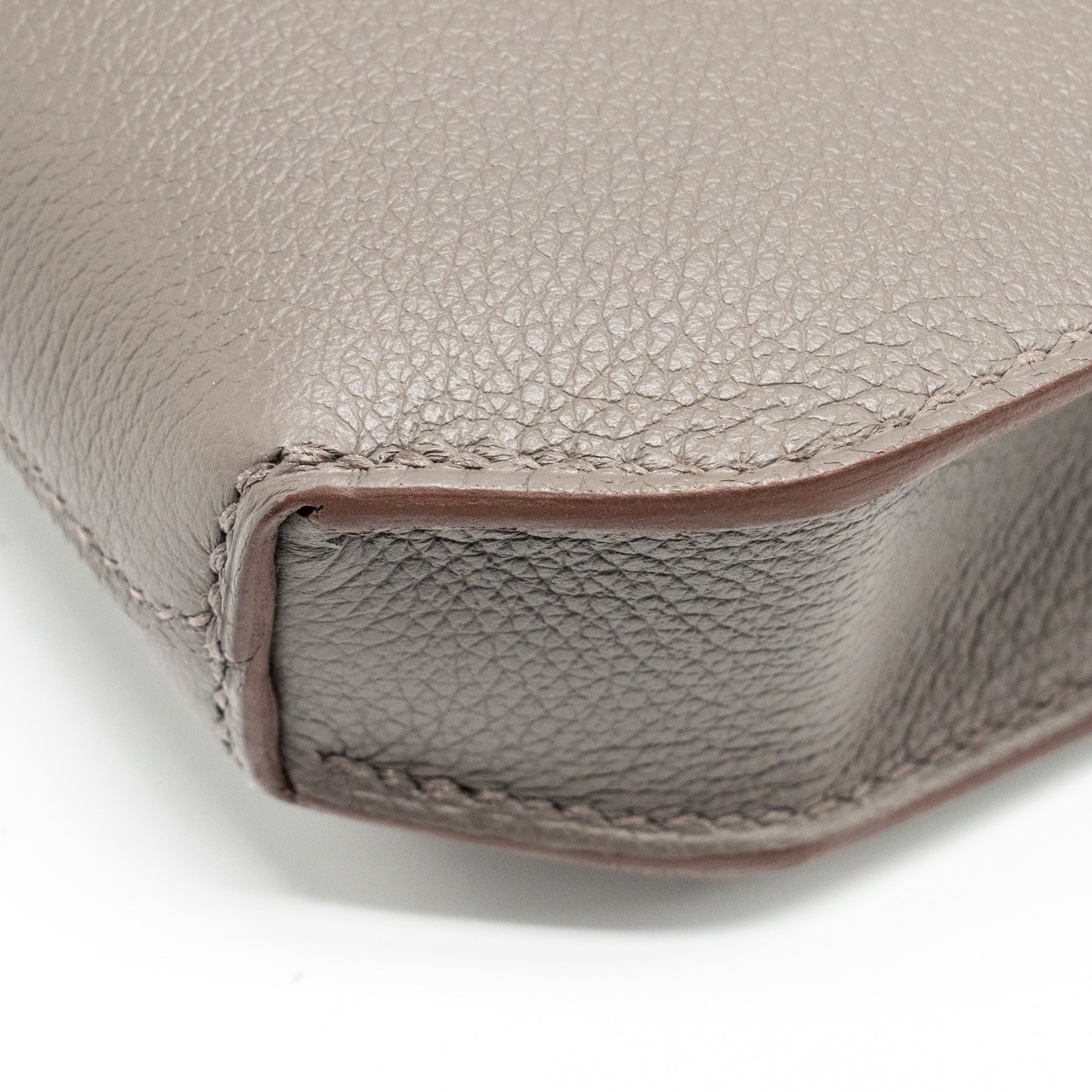 HERMES POCHETTE KELLY DEPECHES 25 EVERCOLOR 8F GRIS ETAIN SHW