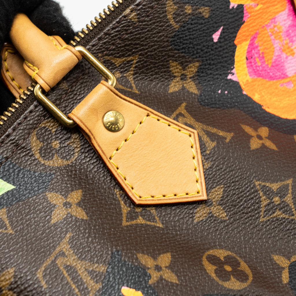 LOUIS VUITTON SPEEDY 30 LIMITED FLOWER PRINT MONOGRAM CANVAS GHW