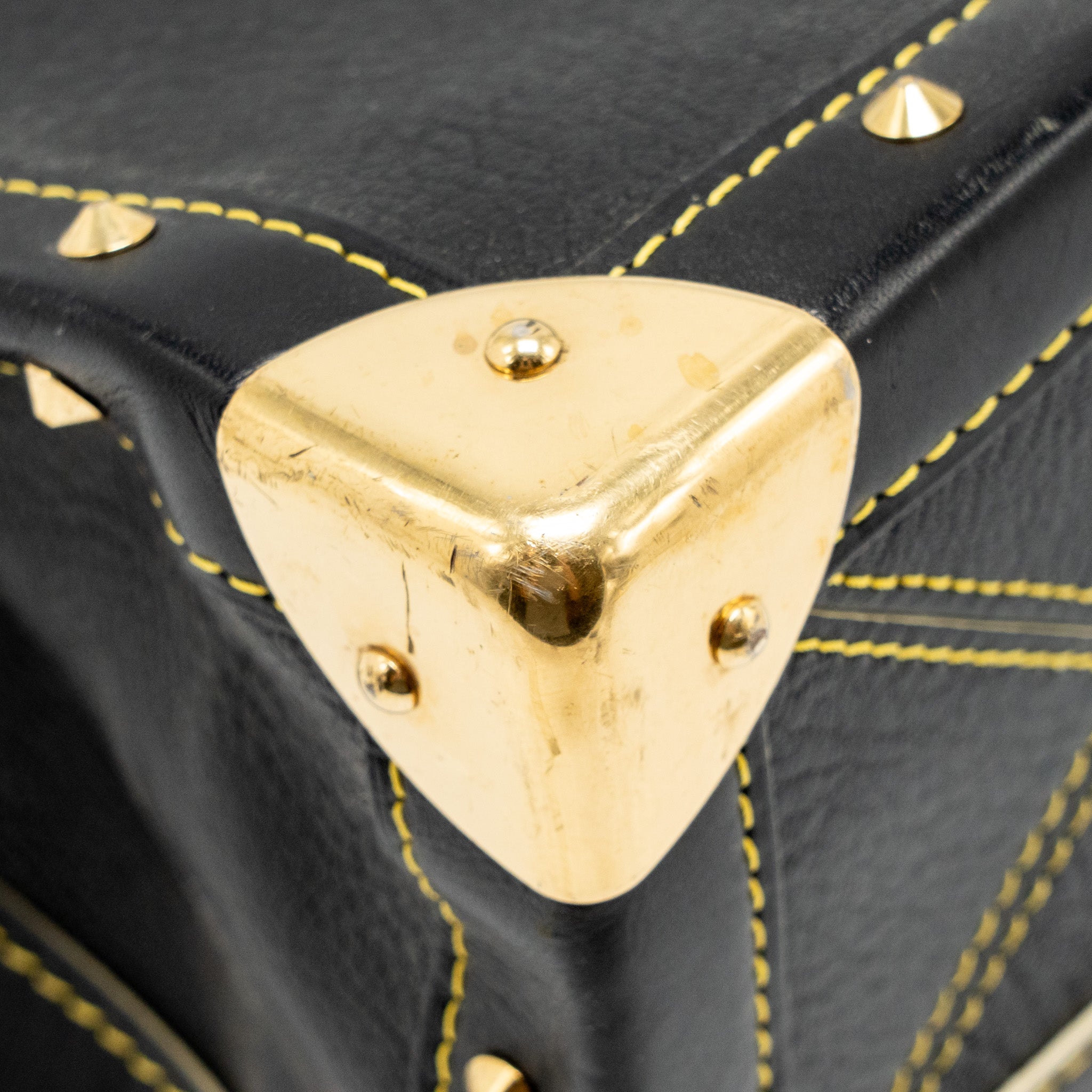 LOUIS VUITTON VINTAGE SHOULDER BAG BLACK GHW
