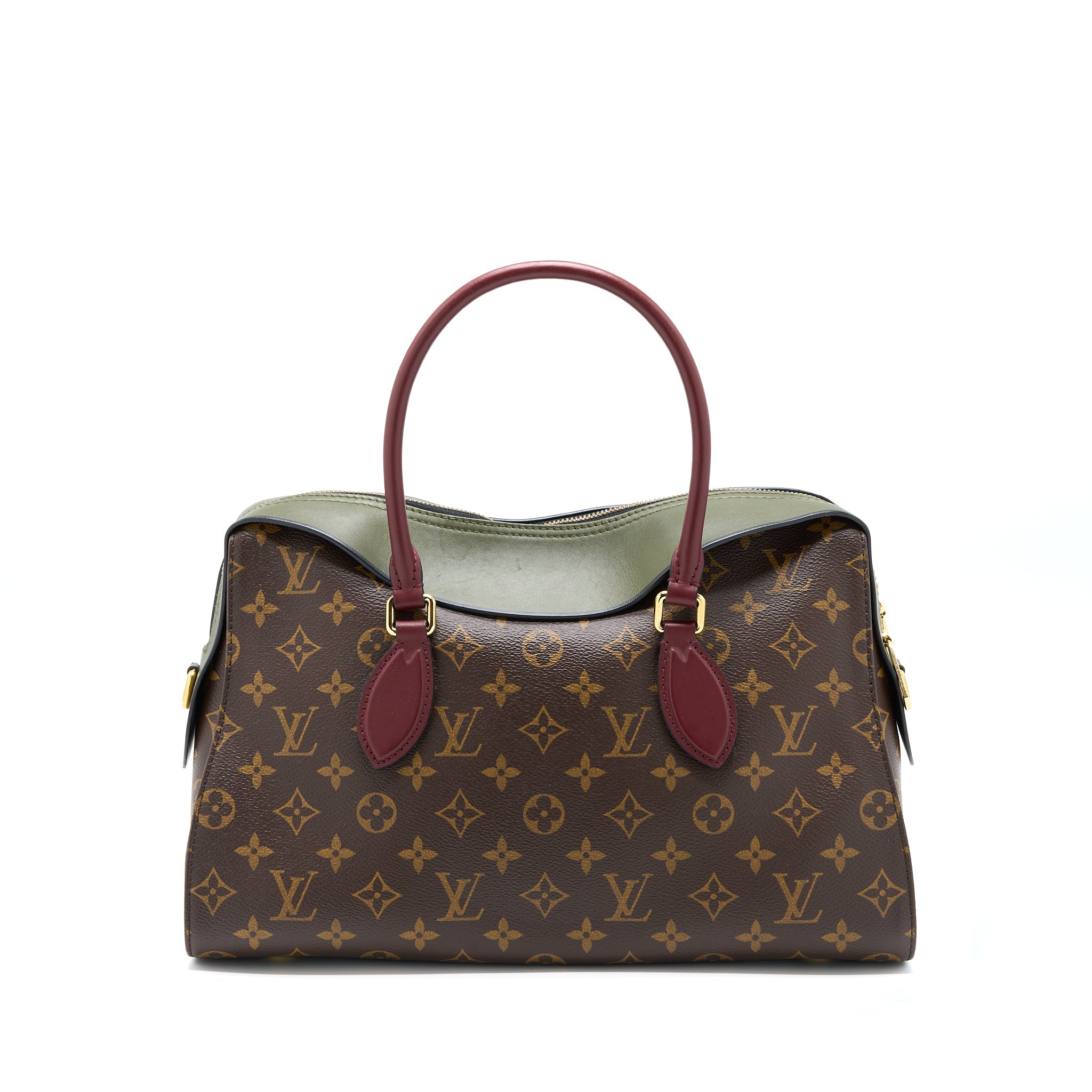 LOUIS VUITTON TUILERIES BAG MONOGRAM CANVAS GREEN/RED GHW