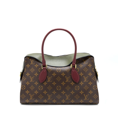 LOUIS VUITTON TUILERIES BAG MONOGRAM CANVAS GREEN/RED GHW