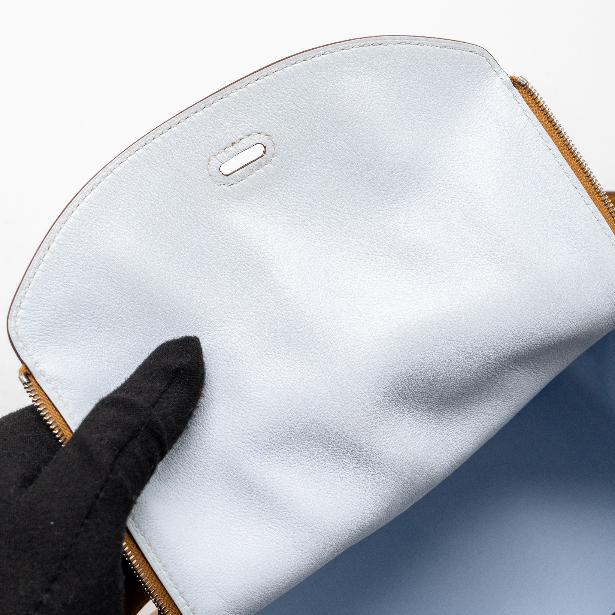 HERMES LINDY 26 SWIFT SESAME/BLEU BRUME SHW