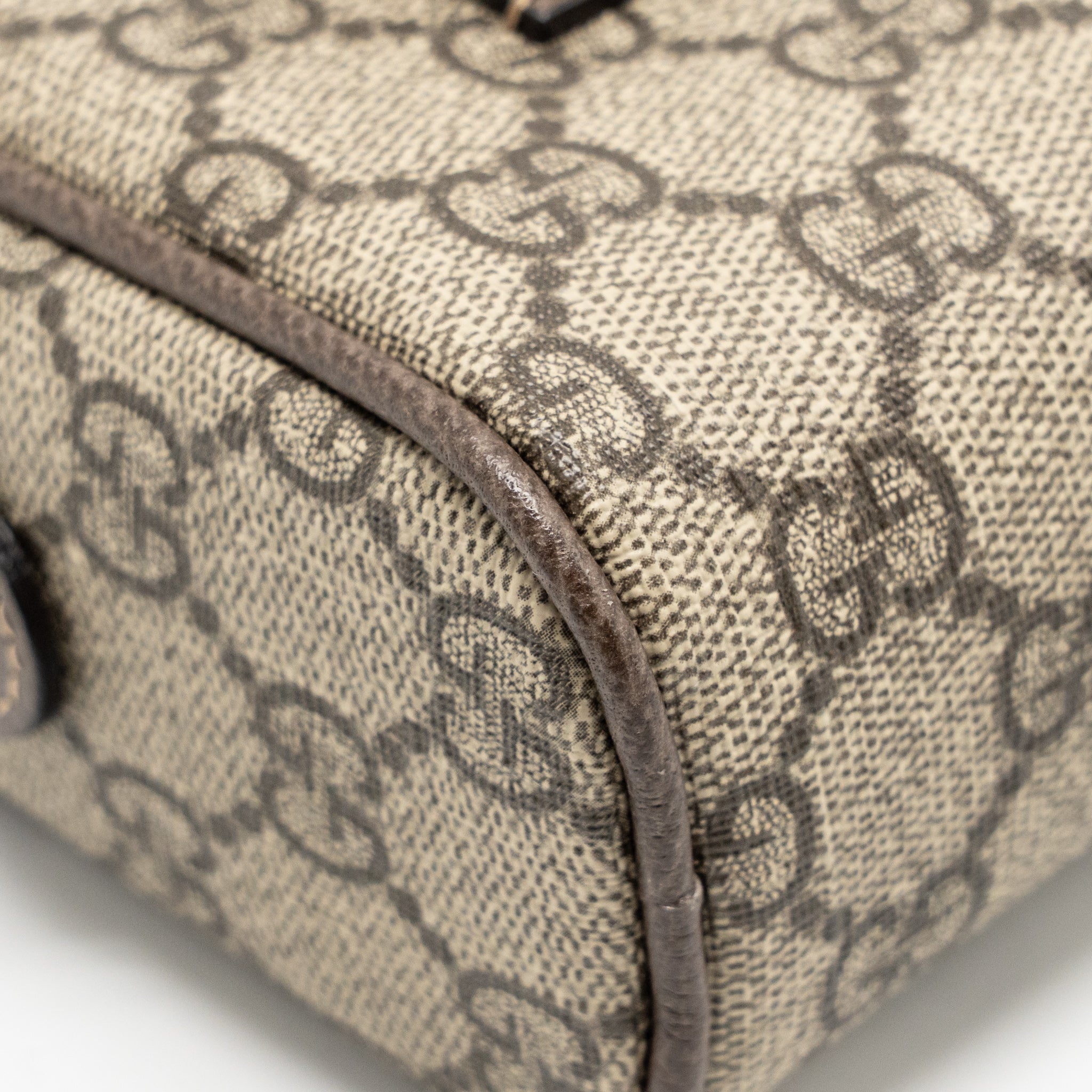GUCCI SIZE 85 OPHIDIA SMALL BELT BAG GG SUPREME CANVAS GHW