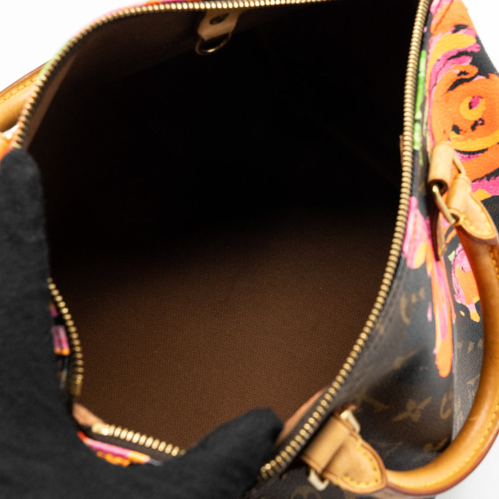LOUIS VUITTON SPEEDY 30 LIMITED FLOWER PRINT MONOGRAM CANVAS GHW