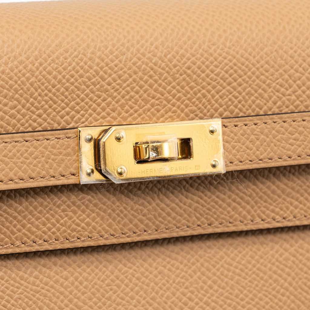 HERMES KELLY TO GO EPSOM CHAI/ MAUVE SYLVESTRE GHW