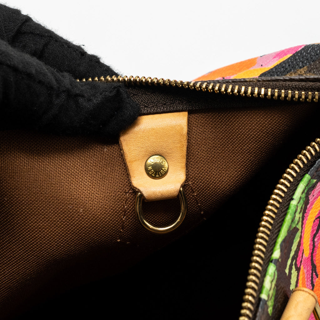 LOUIS VUITTON SPEEDY 30 LIMITED FLOWER PRINT MONOGRAM CANVAS GHW