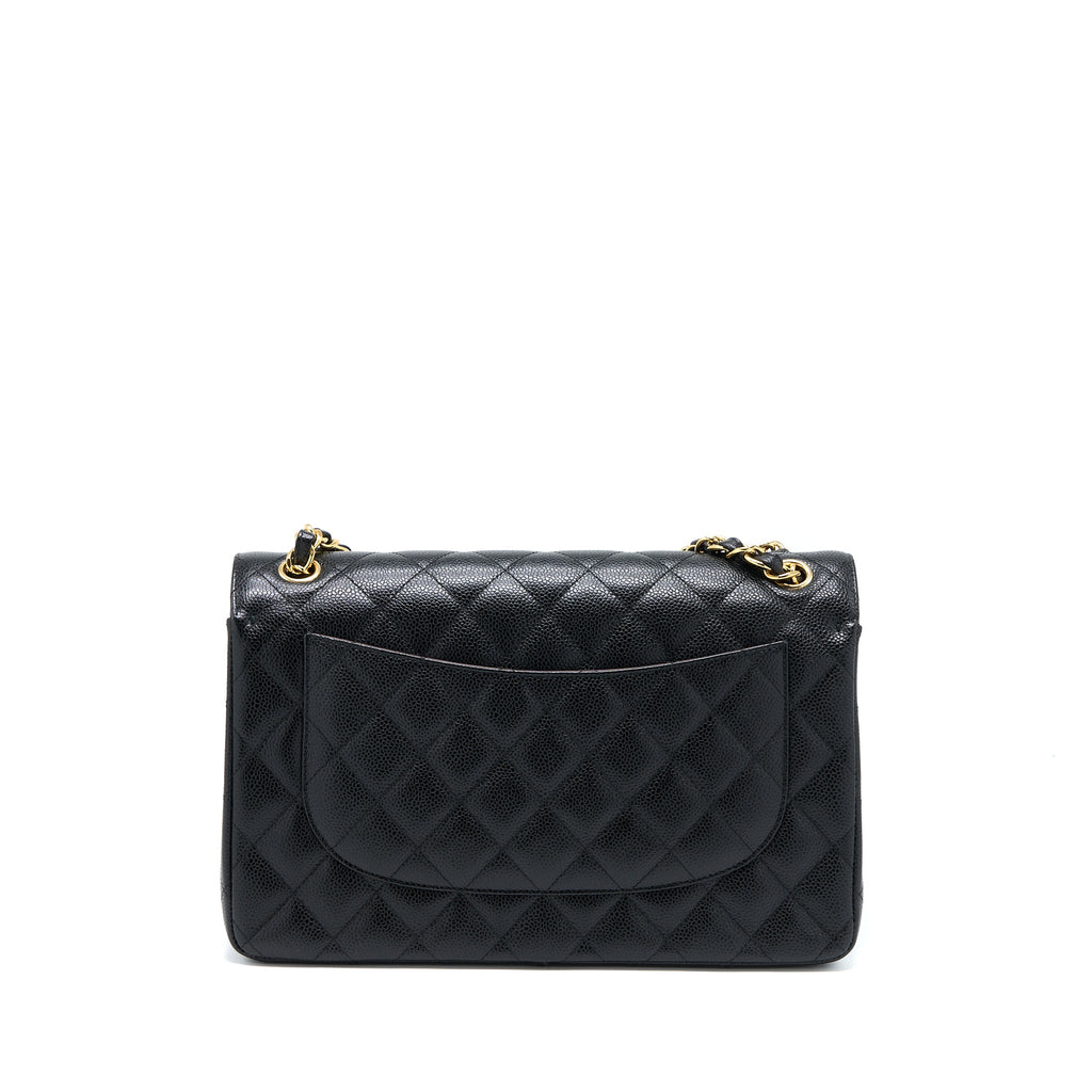 CHANEL JUMBO CLASSIC DOUBLE FLAP BAG CAVIAR BLACK GHW