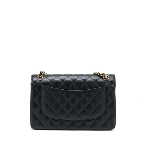 CHANEL JUMBO CLASSIC DOUBLE FLAP BAG CAVIAR BLACK GHW