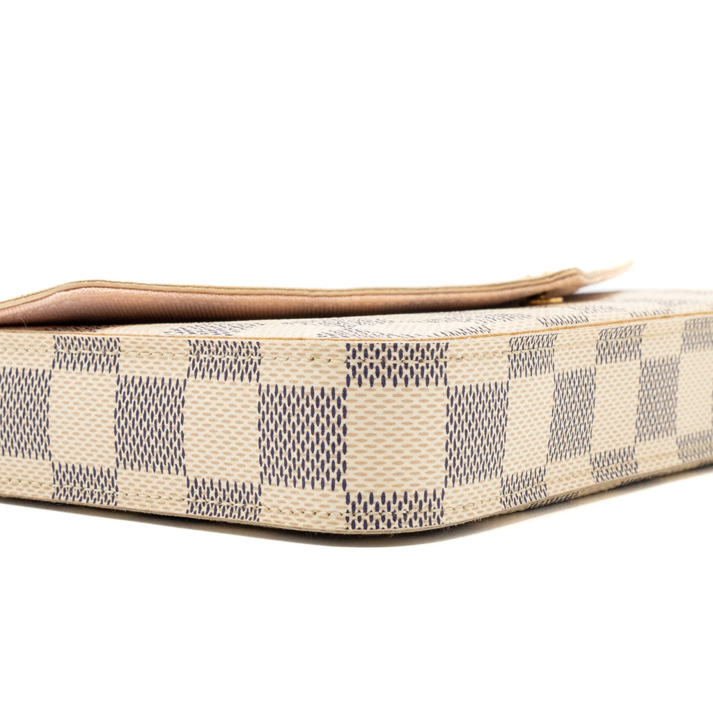 LOUIS VUITTON FELICIE POCHETTE DAMIER AZUR CANVAS GHW