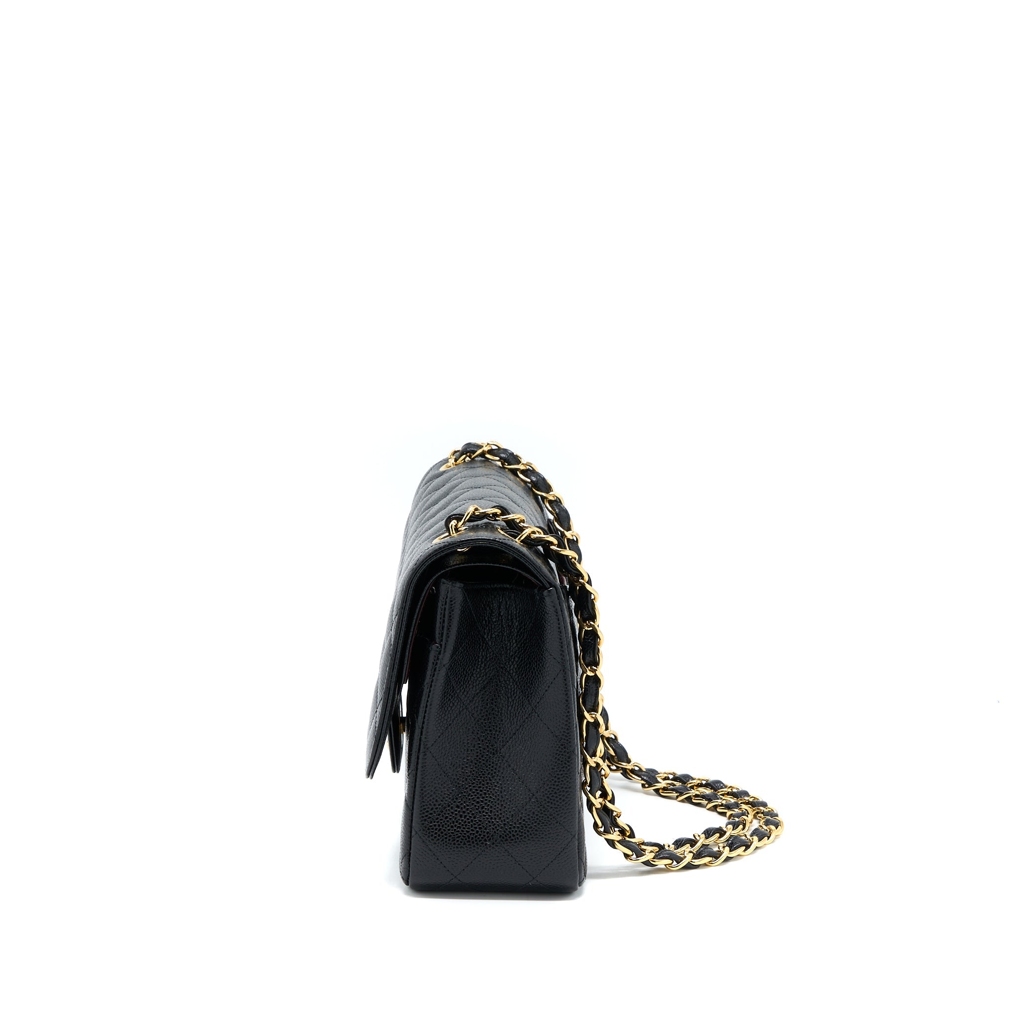 CHANEL JUMBO CLASSIC DOUBLE FLAP BAG CAVIAR BLACK GHW