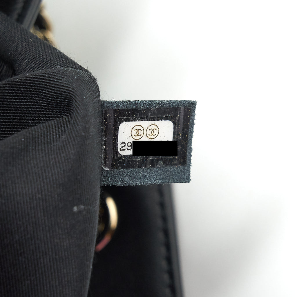 CHANEL BUCKET BAG QUILTED LAMBSKIN BLACK LGHW