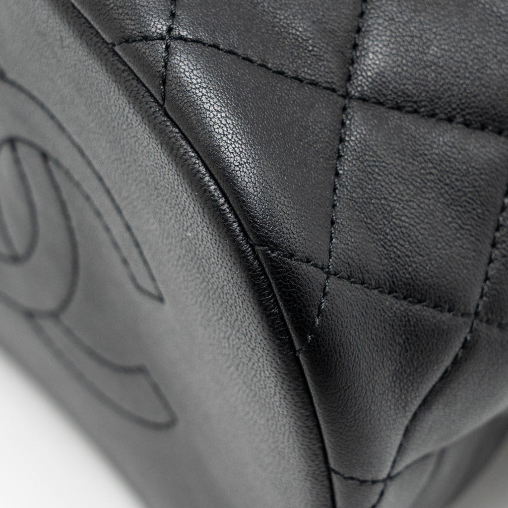 CHANEL QUILTED METALLIC BUBBLE BACKPACK LAMBSKIN BLACK MULTICOLOUR HARDWARE