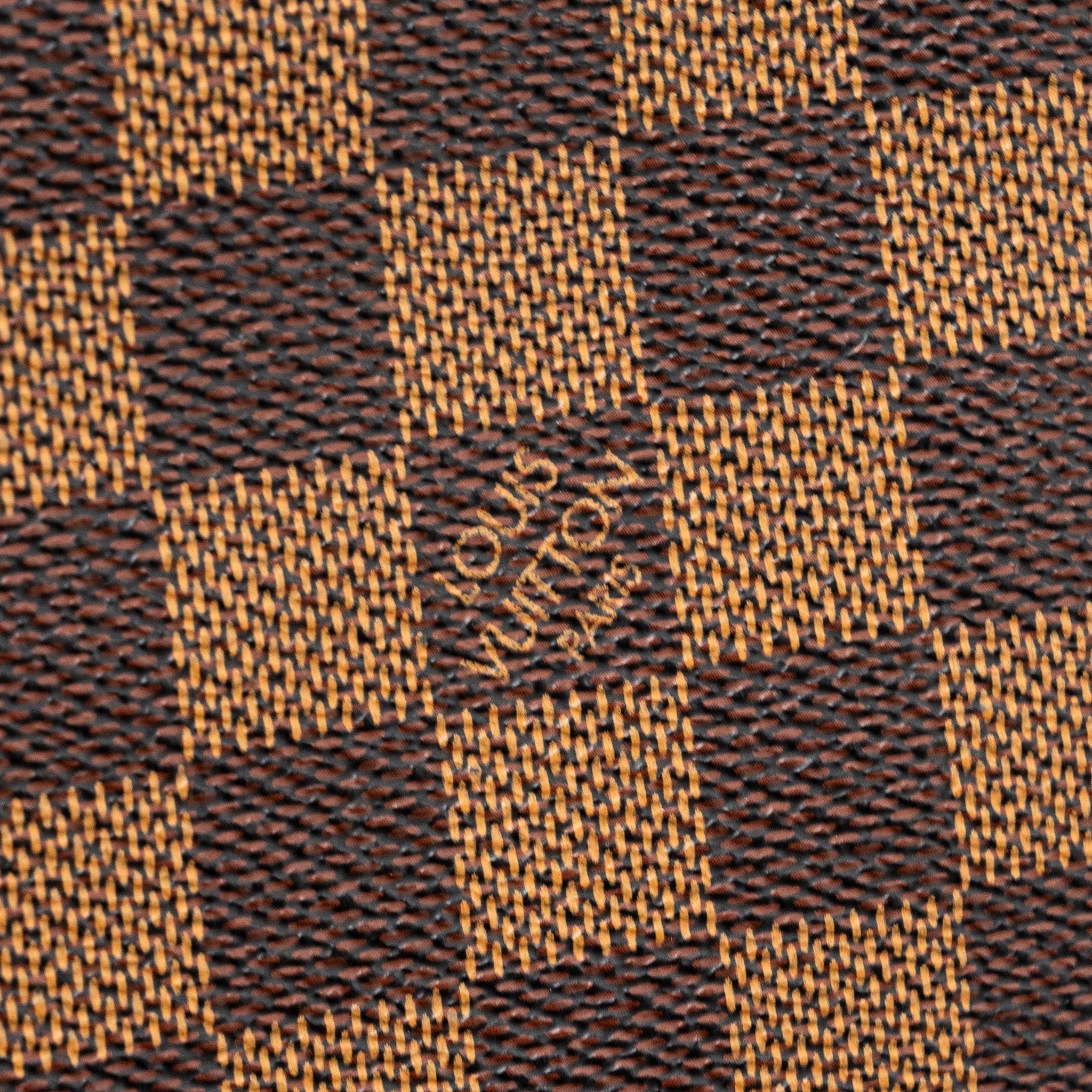 LOUIS VUITTON VINTAGE SQUARE SHOULDER BAG DAMIER EBENE GHW