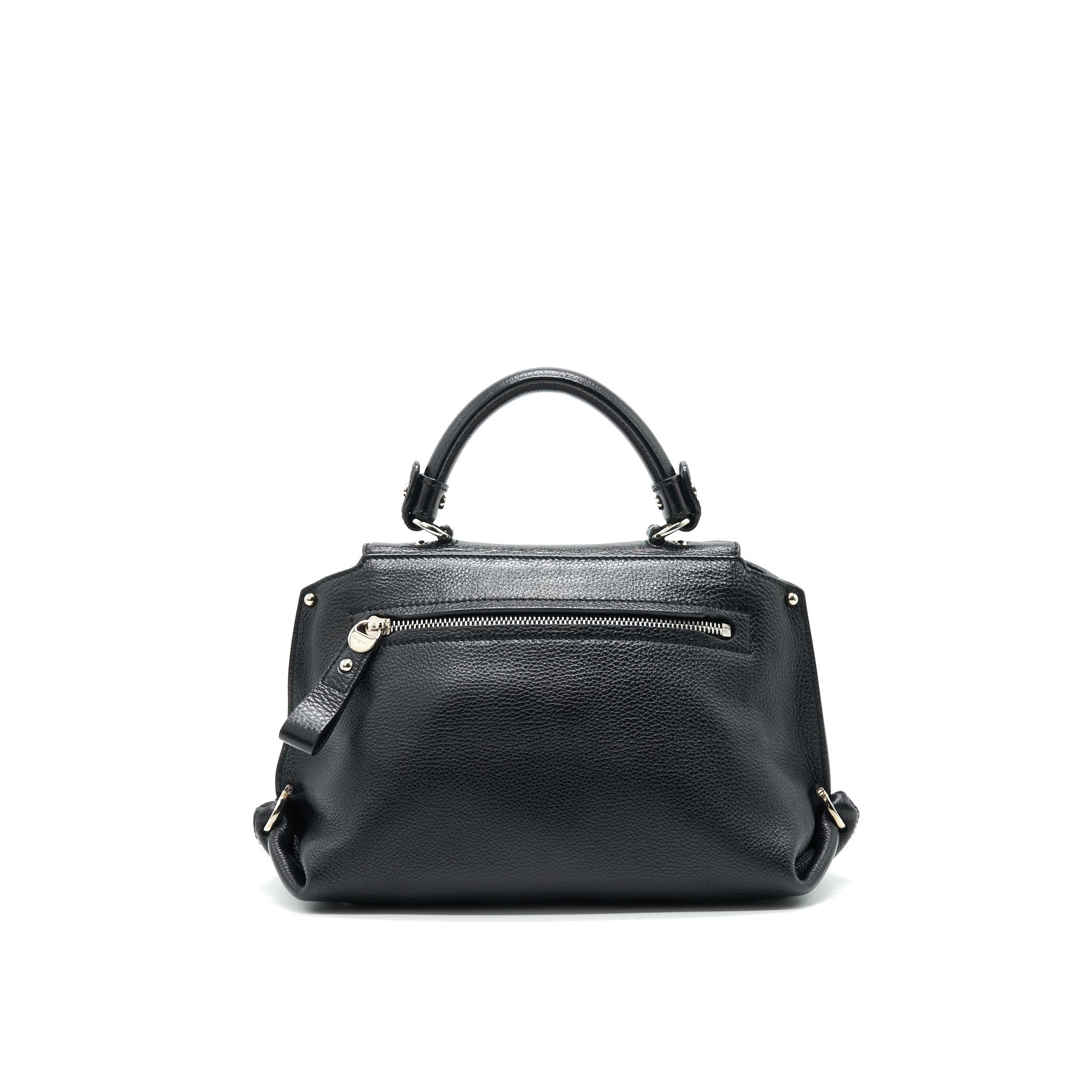 SALVATORE FERRAGAMO SOPHIA HANDLE CROSSBODY BAG IN BLACK SHW