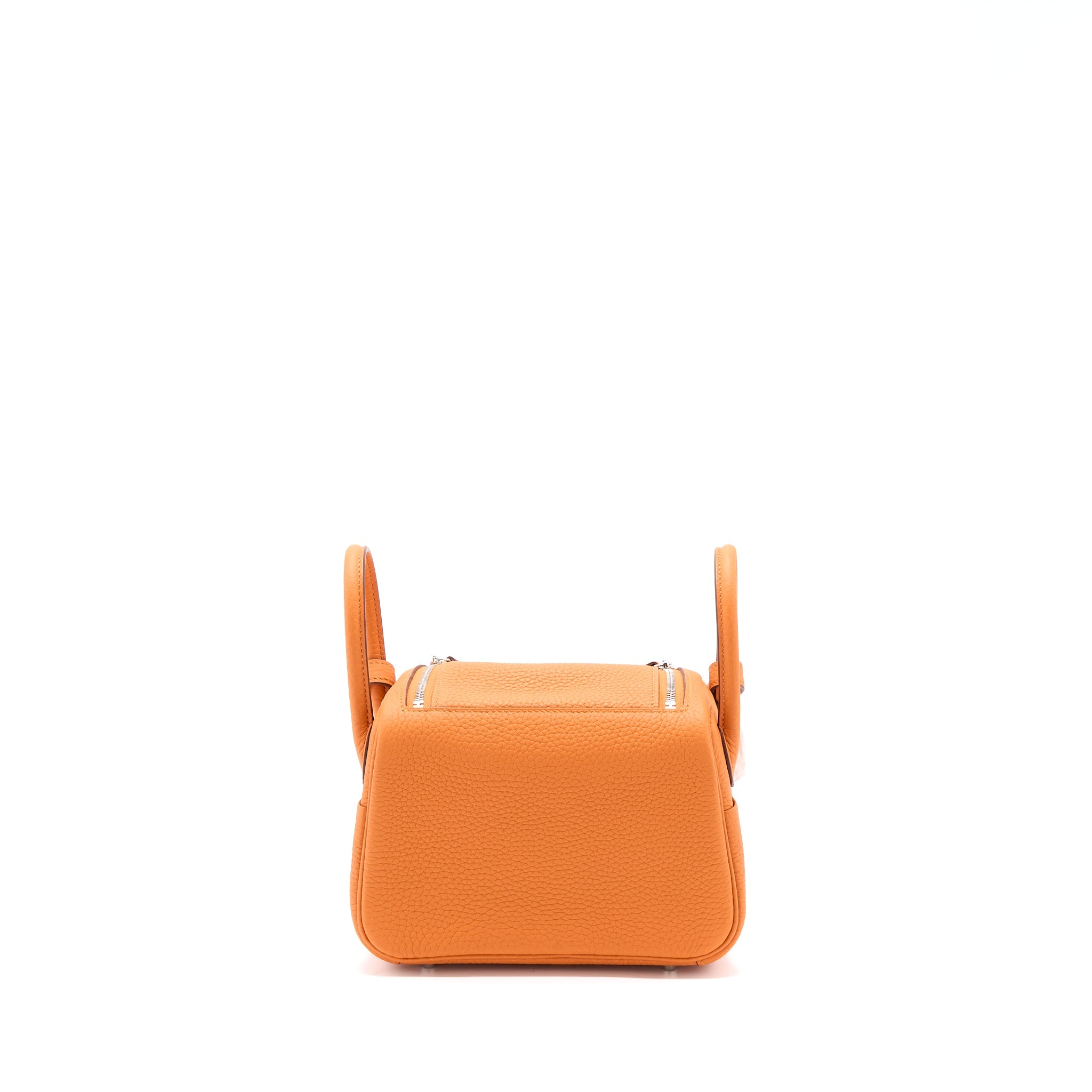 HERMES MINI LINDY CLEMENCE ORANGE SHW