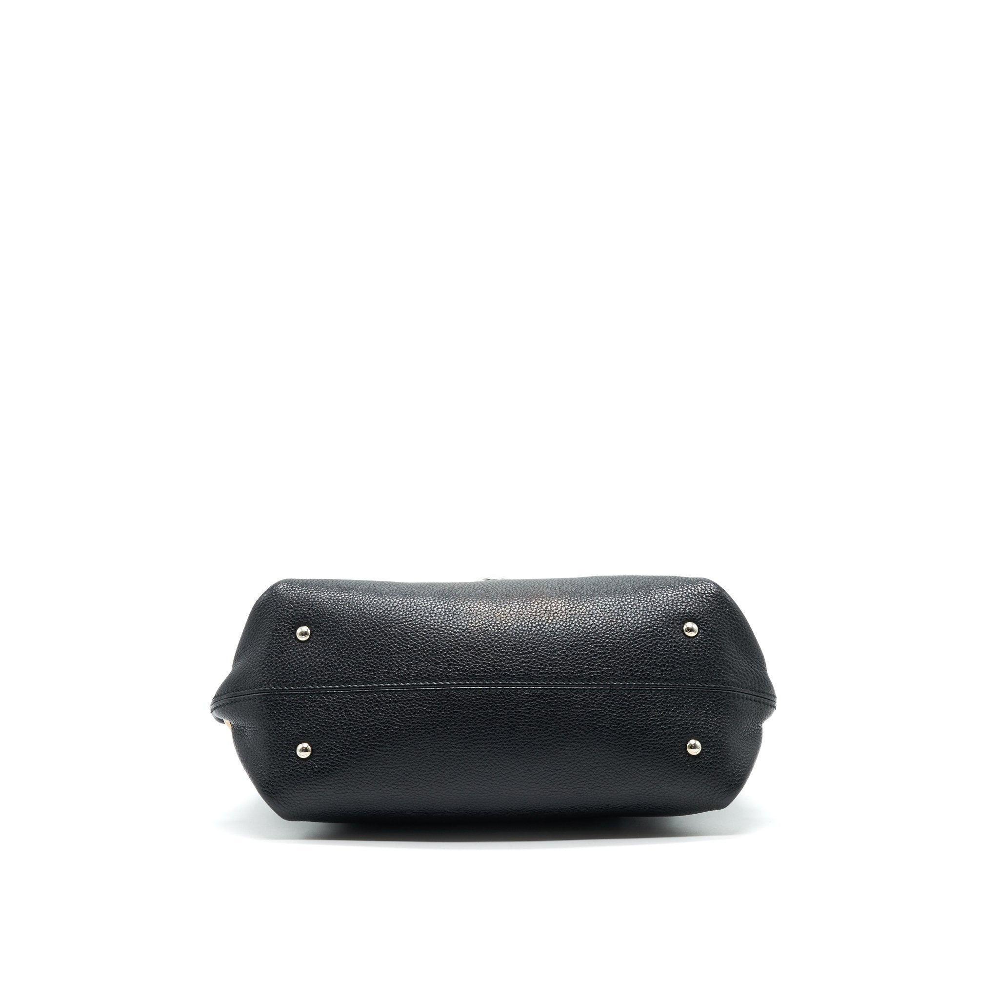 SALVATORE FERRAGAMO SOPHIA HANDLE CROSSBODY BAG IN BLACK SHW