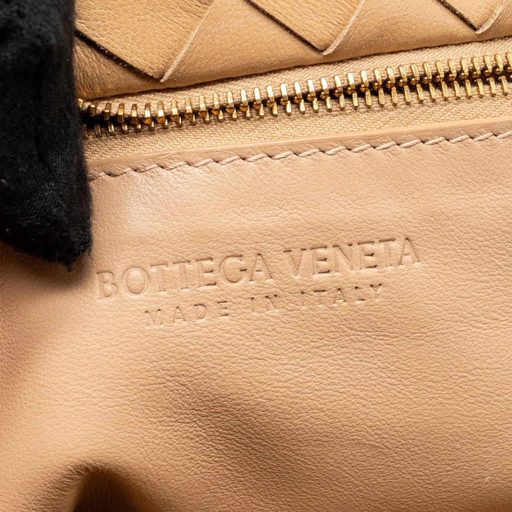 BOTTEGA VENETA GARDA TOTE BAG INTRECCIATO LAMBSKIN BEIGE GHW