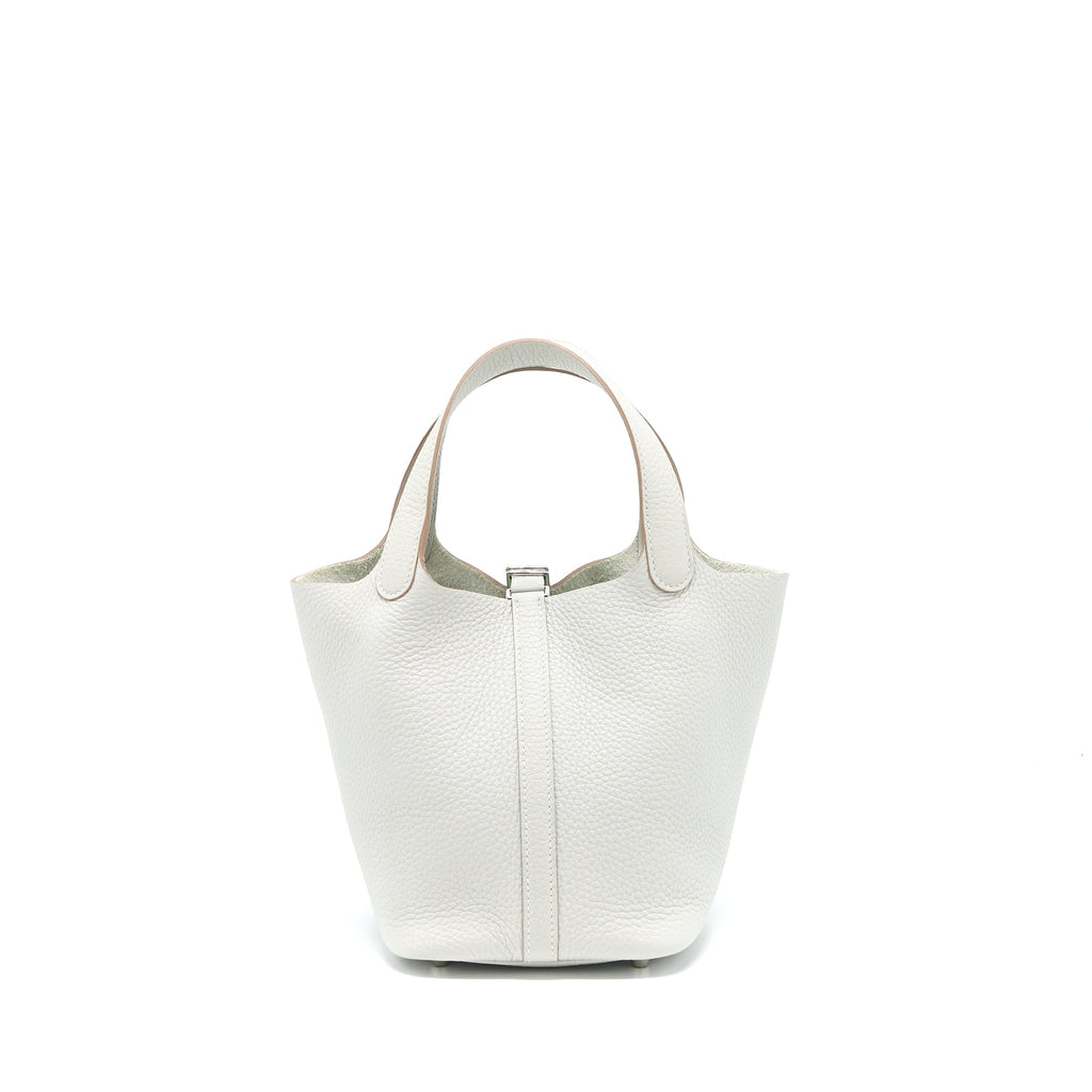 HERMES PICOTIN 18 CLEMENCE GRIS PEARL SHW