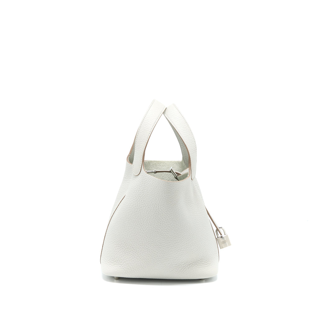 HERMES PICOTIN 18 CLEMENCE GRIS PEARL SHW