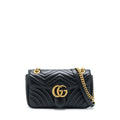 GUCCI SMALL MARMONT BLACK GHW