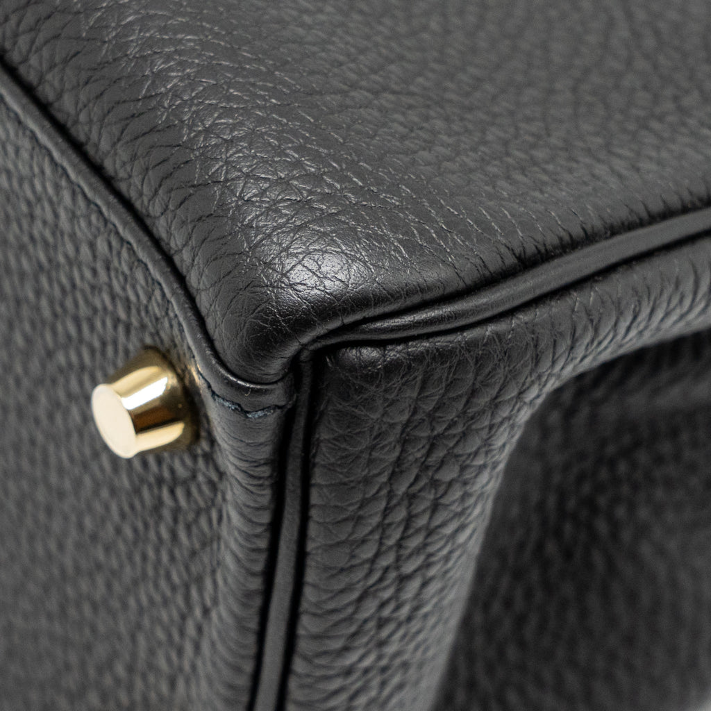 HERMES KELLY 28 TOGO BLACK GHW