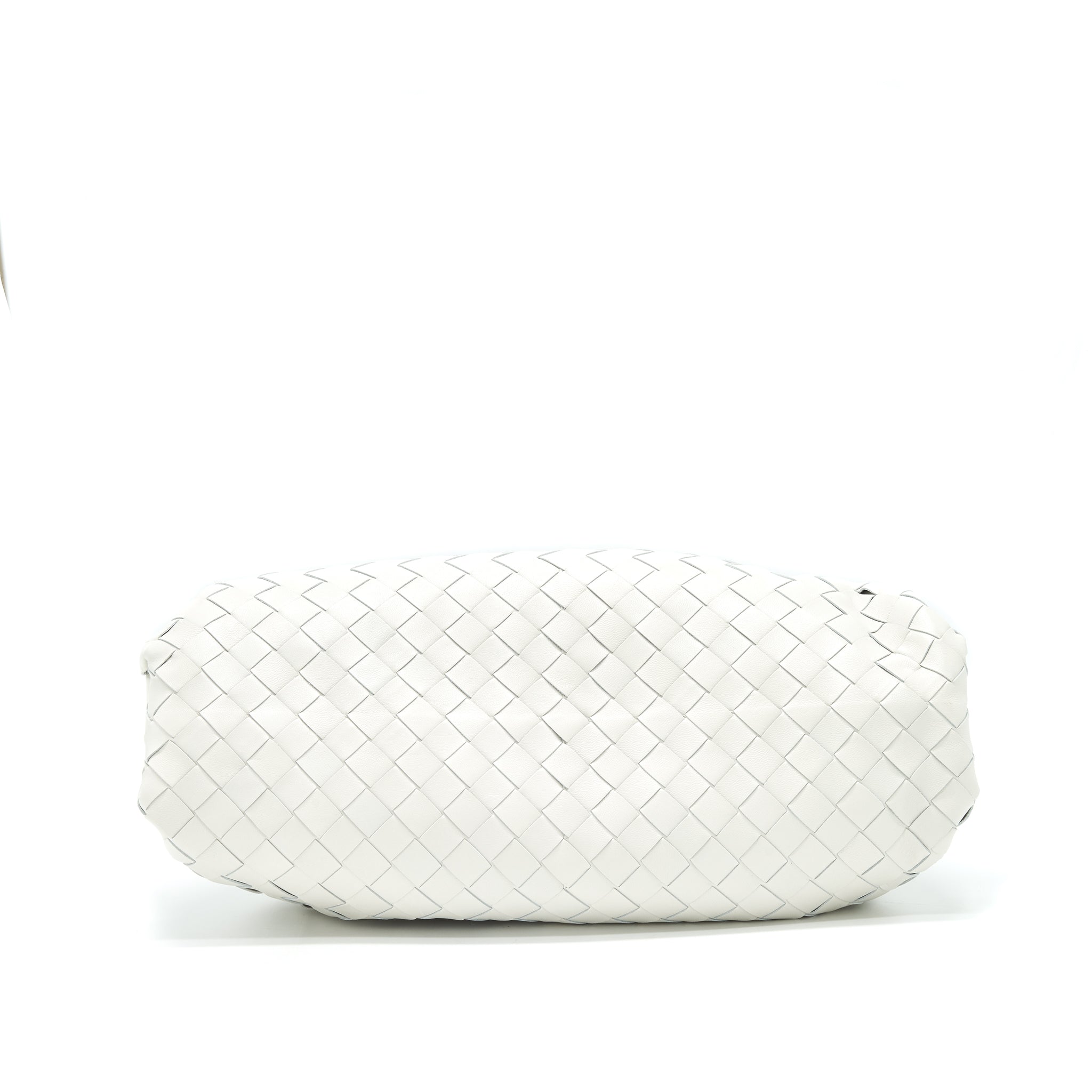 BOTTEGA VENETA INTRECCIATO POUCH IN WHITE