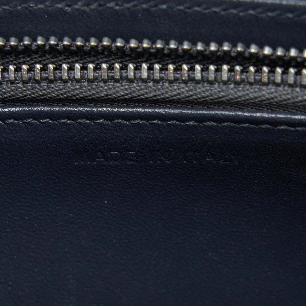 DIOR DIORAMA WALLET ON CHAIN METALLIC GREY GHW