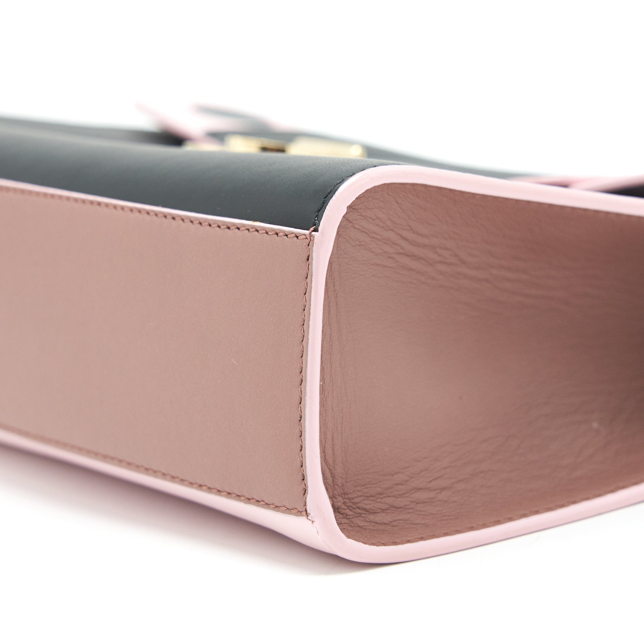 DIOR DIOREVER CLUTCH WITH STRAP PINK AND BLACK LGHW