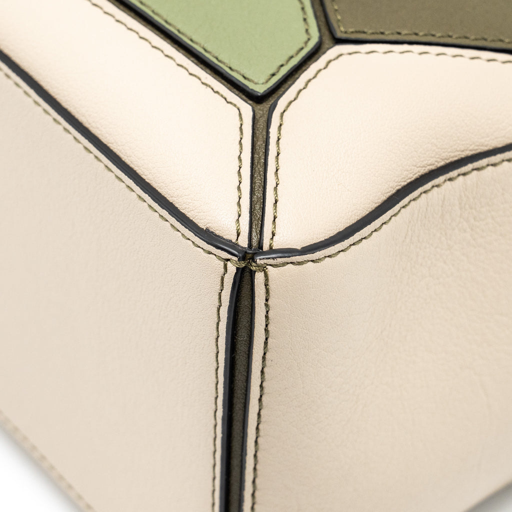 LOEWE SMALL PUZZLE BAG CALFSKIN MULTICOLOUR GHW