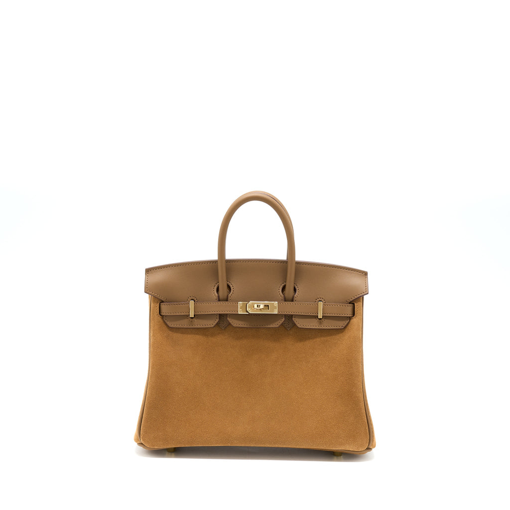 HERMES BIRKIN 25 GRIZZLY/SWIFT 3G ALEZAN GHW
