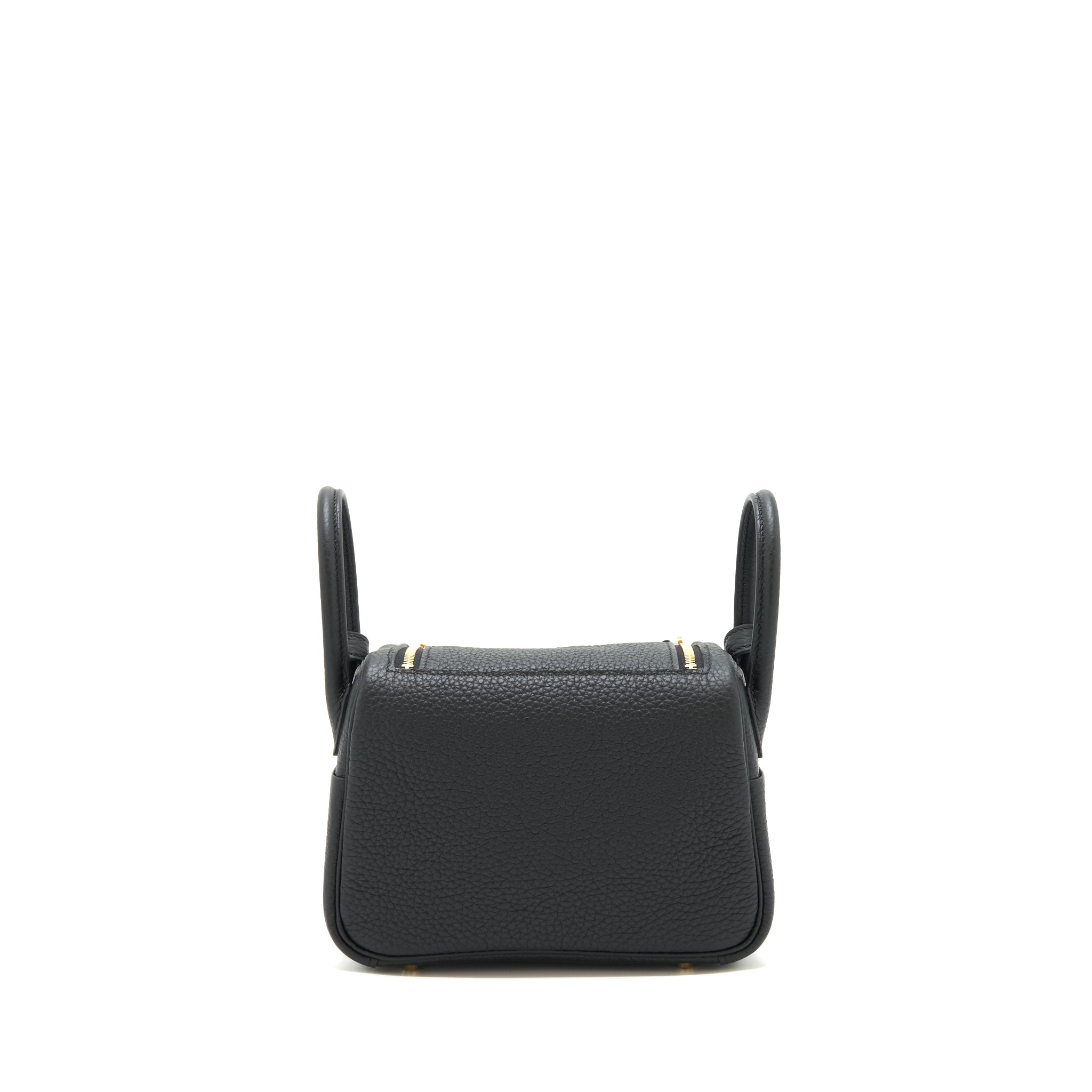 HERMES MINI LINDY BLACK GHW