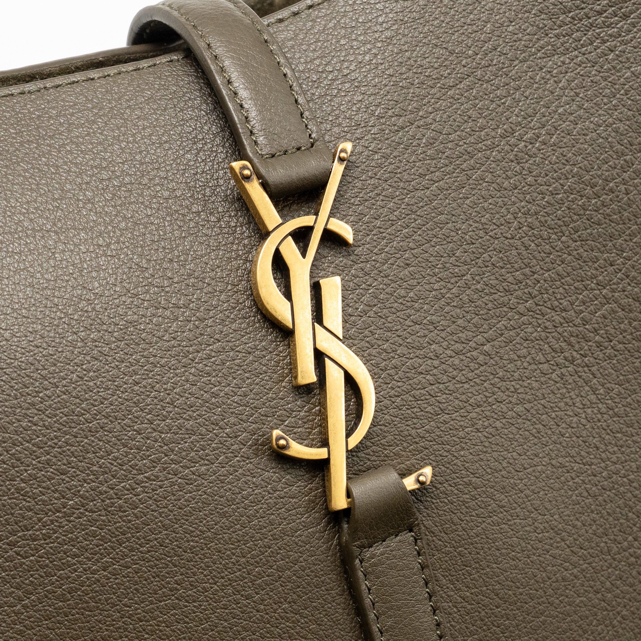 SAINT LAURENT / YSL SMALL LE 5 A 7 SUPPLE BAG CALFSKIN LIGHT MUSK GHW