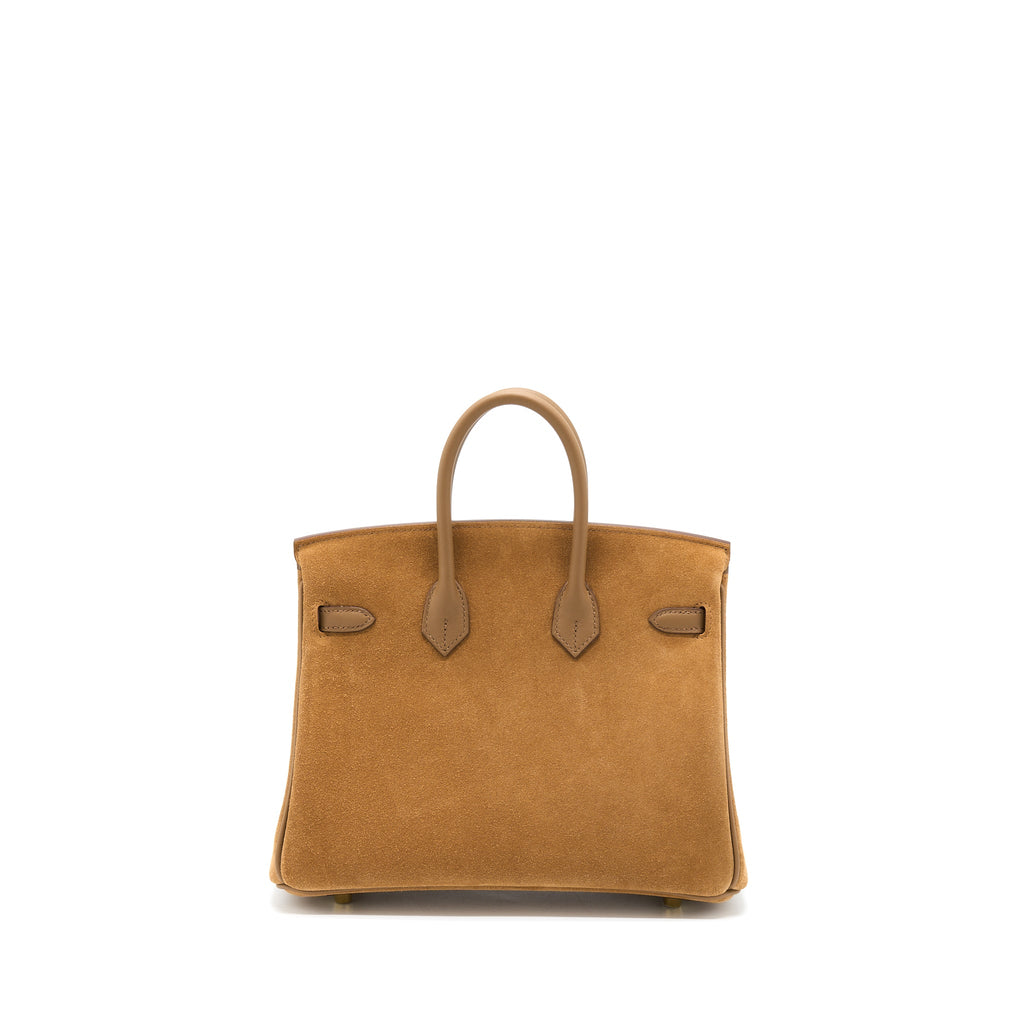 HERMES BIRKIN 25 GRIZZLY/SWIFT 3G ALEZAN GHW