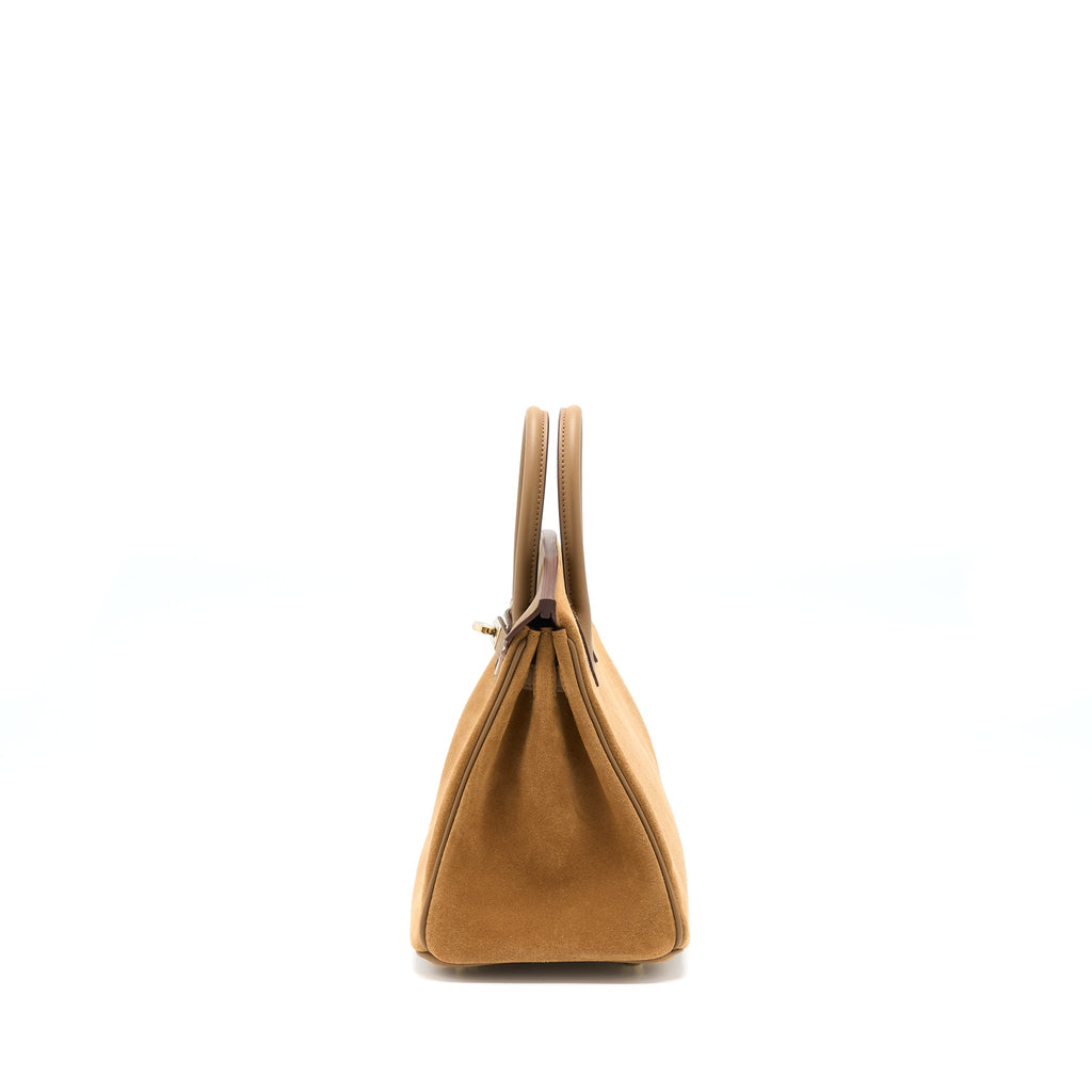 HERMES BIRKIN 25 GRIZZLY/SWIFT 3G ALEZAN GHW