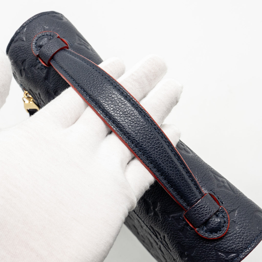 LOUIS VUITTON POCHETTE METIS MONOGRAM EMPREINTE MARINE/ROUGE GHW