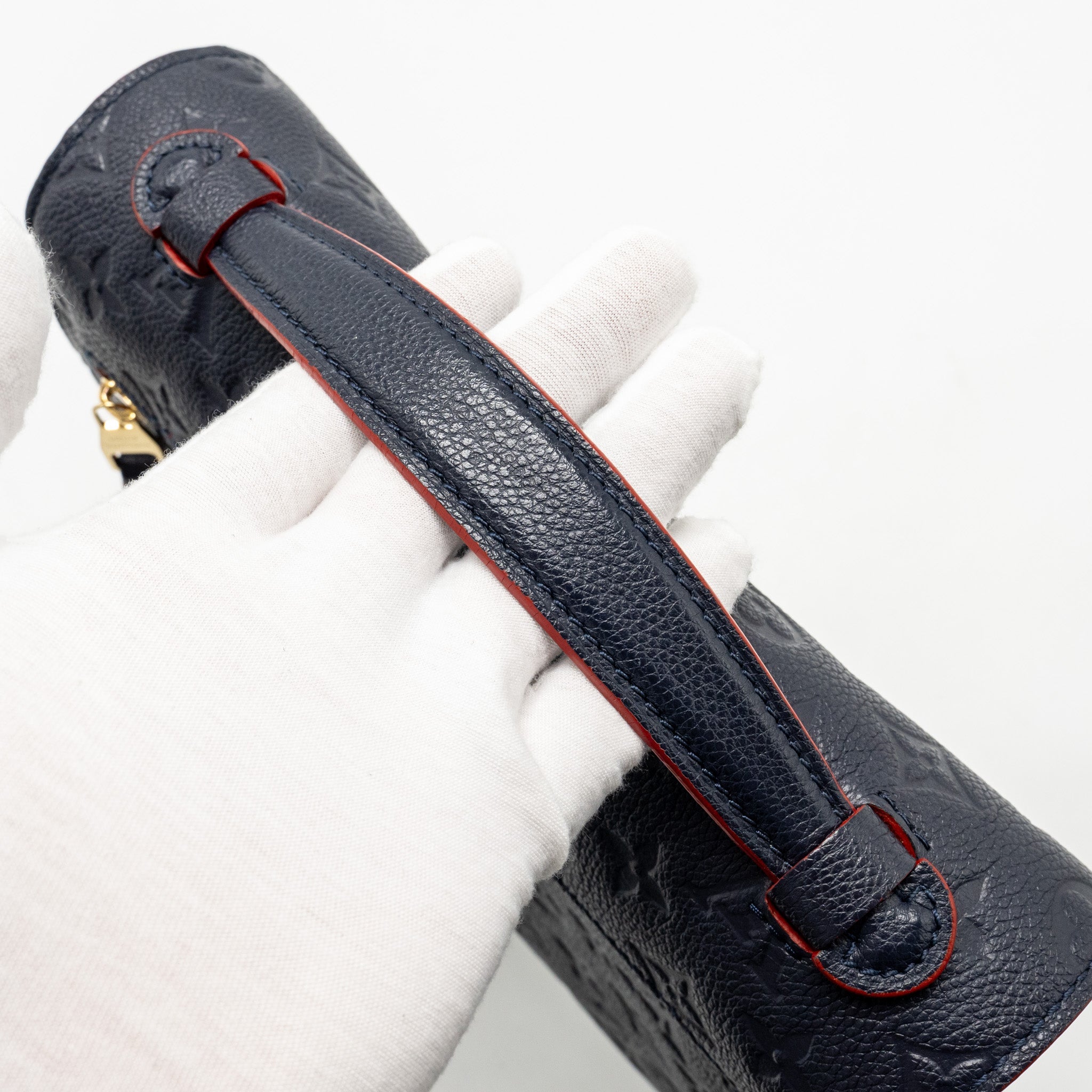 LOUIS VUITTON POCHETTE METIS MONOGRAM EMPREINTE MARINE/ROUGE GHW