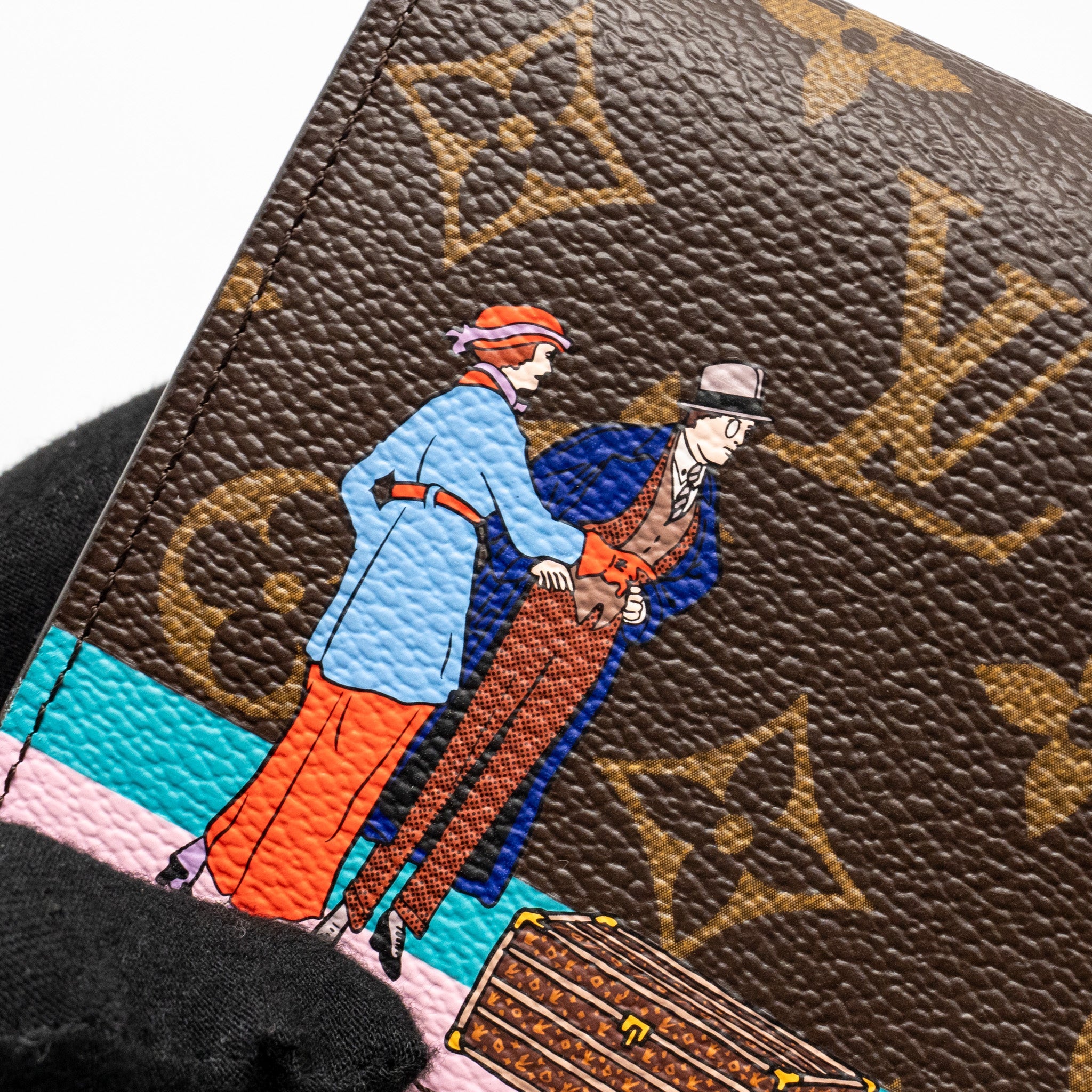 LOUIS VUITTON SARAH WALLET 2016 CHRISTMAS LIMITED EDITION MONOGRAM CANVAS ROSE BALLERINE GHW