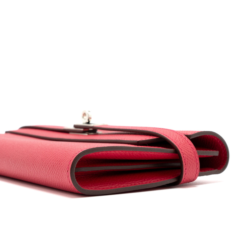 HERMES KELLY LONG WALLET EPSOM ROSE EXTREME SHW