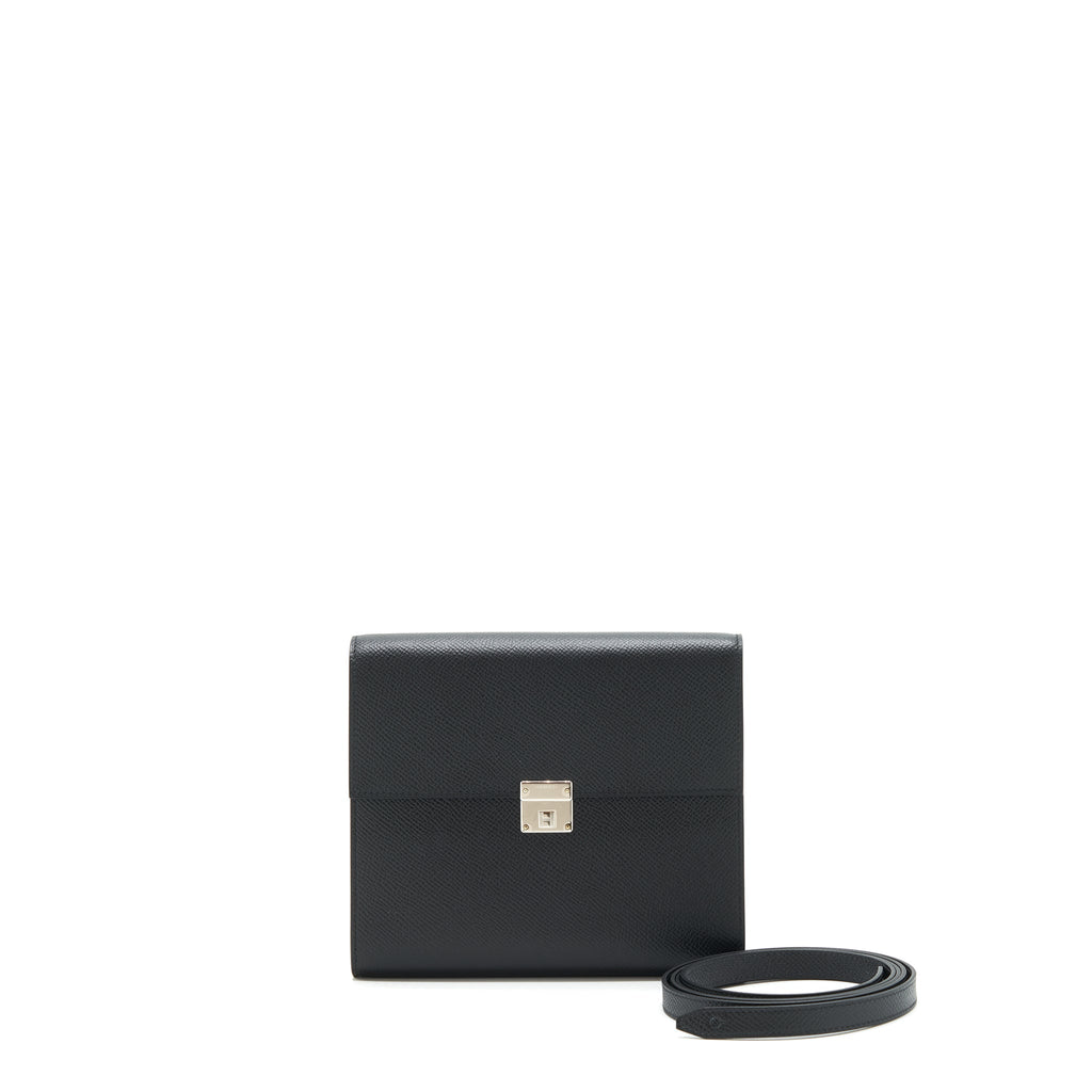 HERMES CLIC 16 WALLET EPSOM BLACK SHW