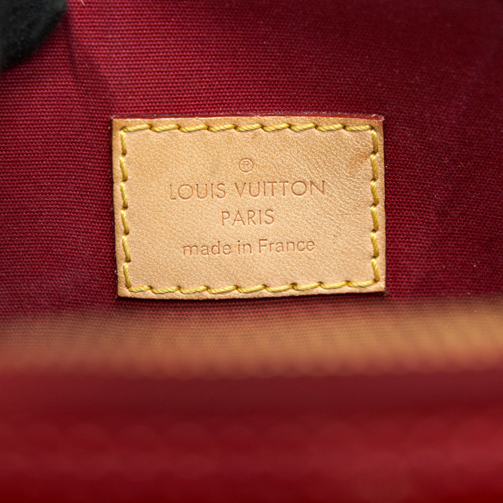 LOUIS VUITTON ALMA GM PATENT LEATHER RED