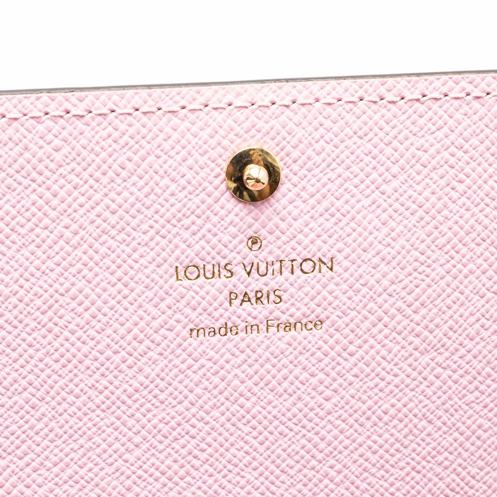 LOUIS VUITTON SARAH WALLET 2016 CHRISTMAS LIMITED EDITION MONOGRAM CANVAS ROSE BALLERINE GHW