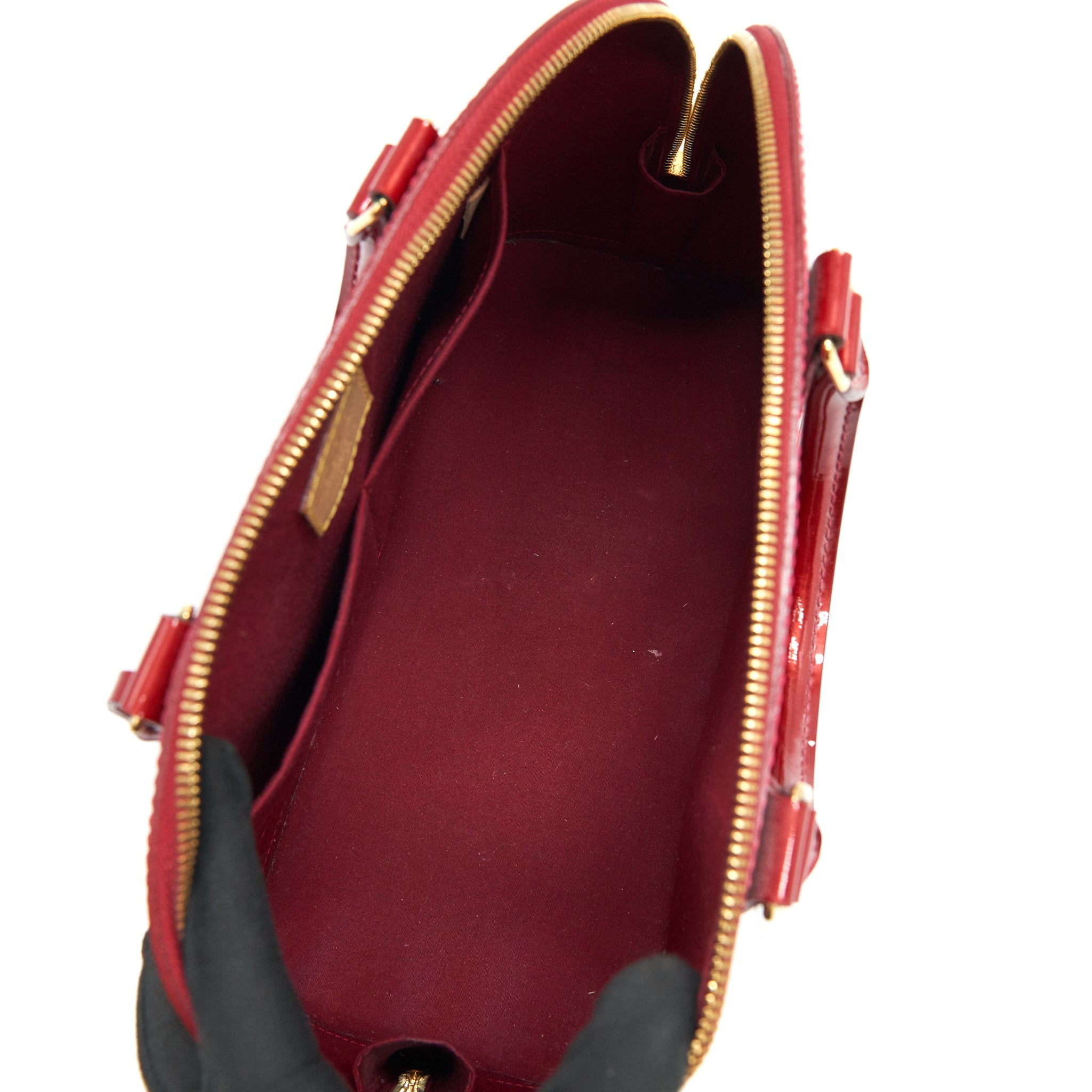 LOUIS VUITTON ALMA GM PATENT LEATHER RED
