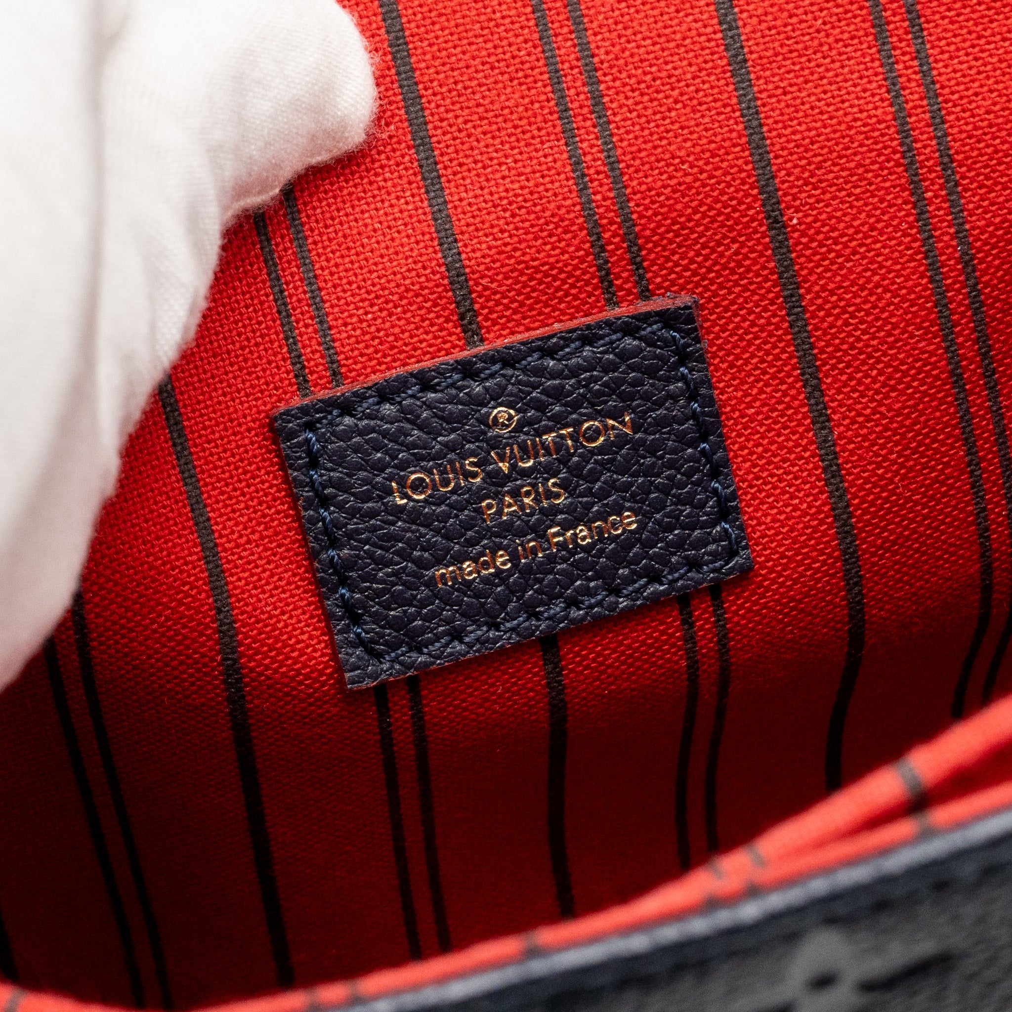 LOUIS VUITTON POCHETTE METIS MONOGRAM EMPREINTE MARINE/ROUGE GHW